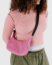 Load image into Gallery viewer, BAGGU Small Nylon Crescent Bag - Azalea Pink
