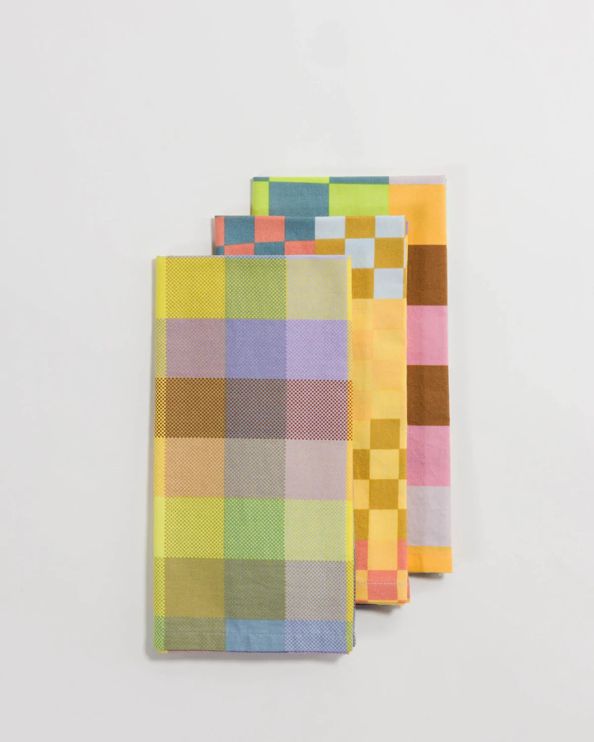 Baggu - Hand Towel Set of 2 - Pastel Pixel Gingham