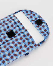 Load image into Gallery viewer, BAGGU Puffy Laptop Sleeve, 13-14in. - Wavy Gingham Blue
