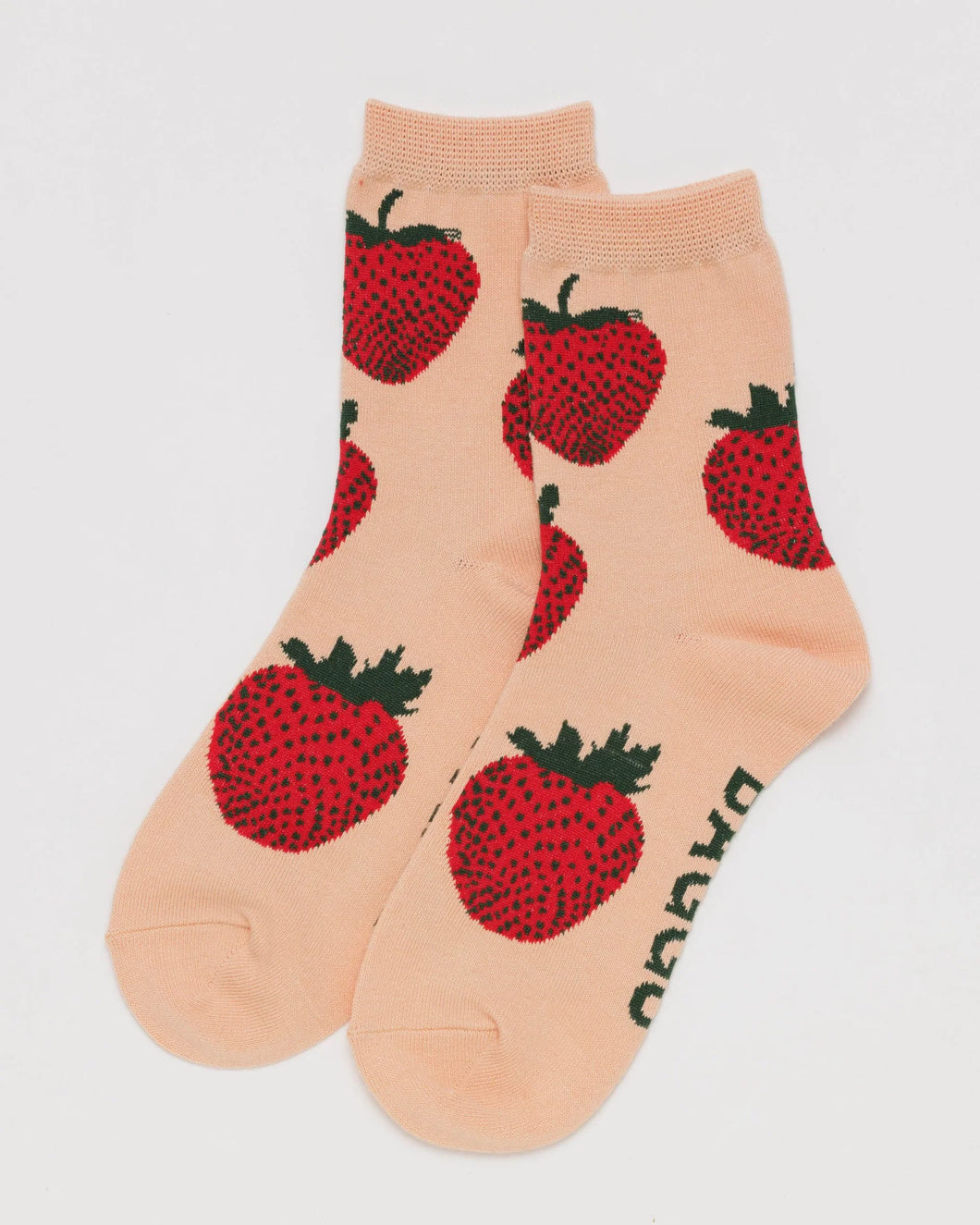 BAGGU Crew Socks - Strawberry
