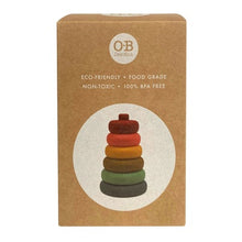 Load image into Gallery viewer, O.B. DESIGNS Rainbow Silicone Stacker Tower
