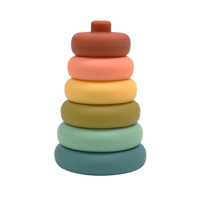 O.B. DESIGNS Rainbow Silicone Stacker Tower