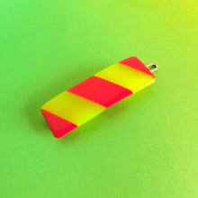 Load image into Gallery viewer, CHUNKS Caution Clip - Neon Yellow and Red
